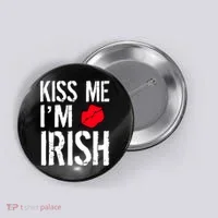 Kiss Me I'm Irish St. Patrick's Day Button thumb 0