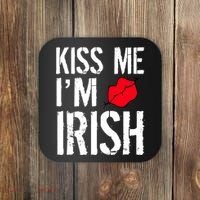 Kiss Me I'm Irish St. Patrick's Day Coaster thumb 0