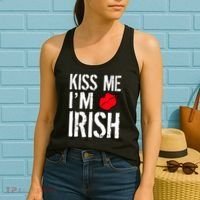 Kiss Me I'm Irish St. Patrick's Day Women's Tank Top thumb 2