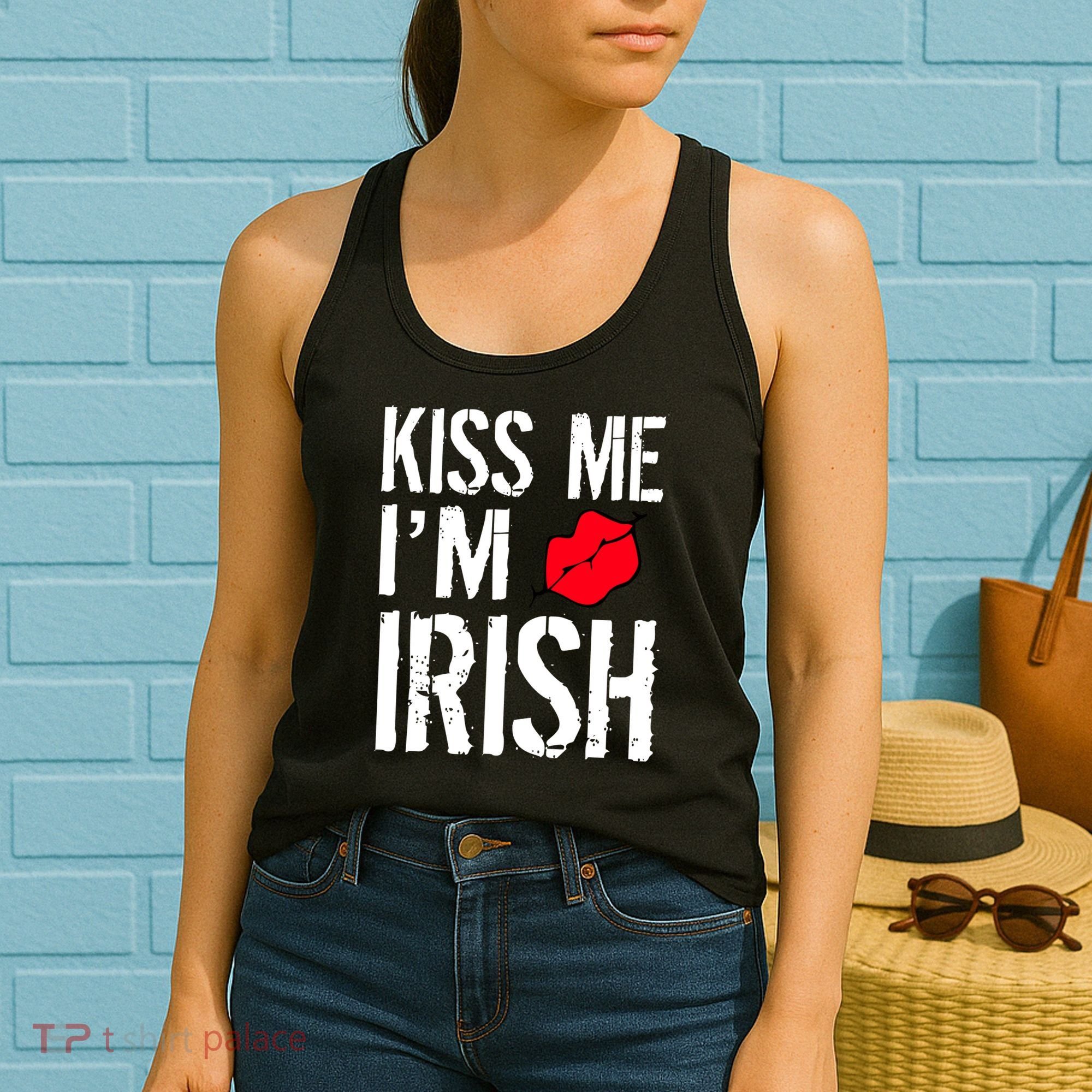 Kiss Me I'm Irish St. Patrick's Day Women's Tank Top