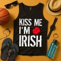 Kiss Me I'm Irish St. Patrick's Day Tank Top thumb 4