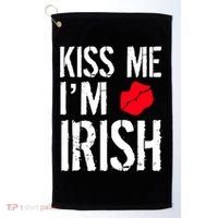 Kiss Me I'm Irish St. Patrick's Day Golf Towel thumb 0