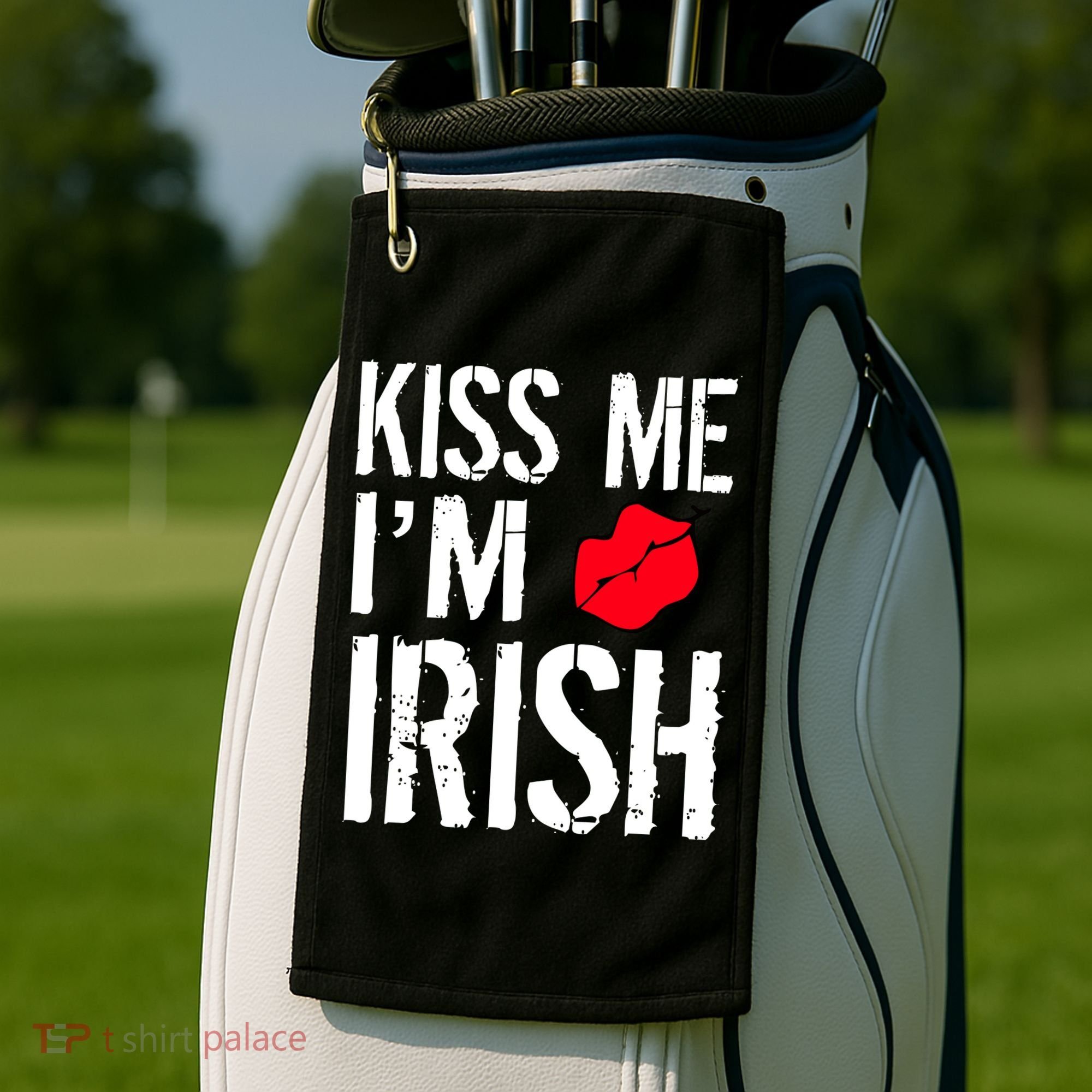 Kiss Me I'm Irish St. Patrick's Day Golf Towel