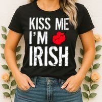 Kiss Me I'm Irish St. Patrick's Day Women's T-Shirt thumb 2
