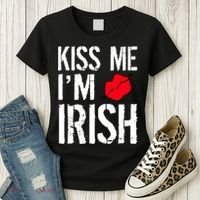 Kiss Me I'm Irish St. Patrick's Day Women's T-Shirt thumb 3