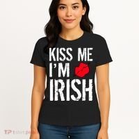 Kiss Me I'm Irish St. Patrick's Day Women's T-Shirt thumb 4