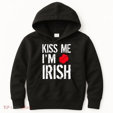Kiss Me I'm Irish St. Patrick's Day Kids Hoodie