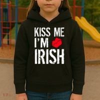 Kiss Me I'm Irish St. Patrick's Day Kids Hoodie thumb 3
