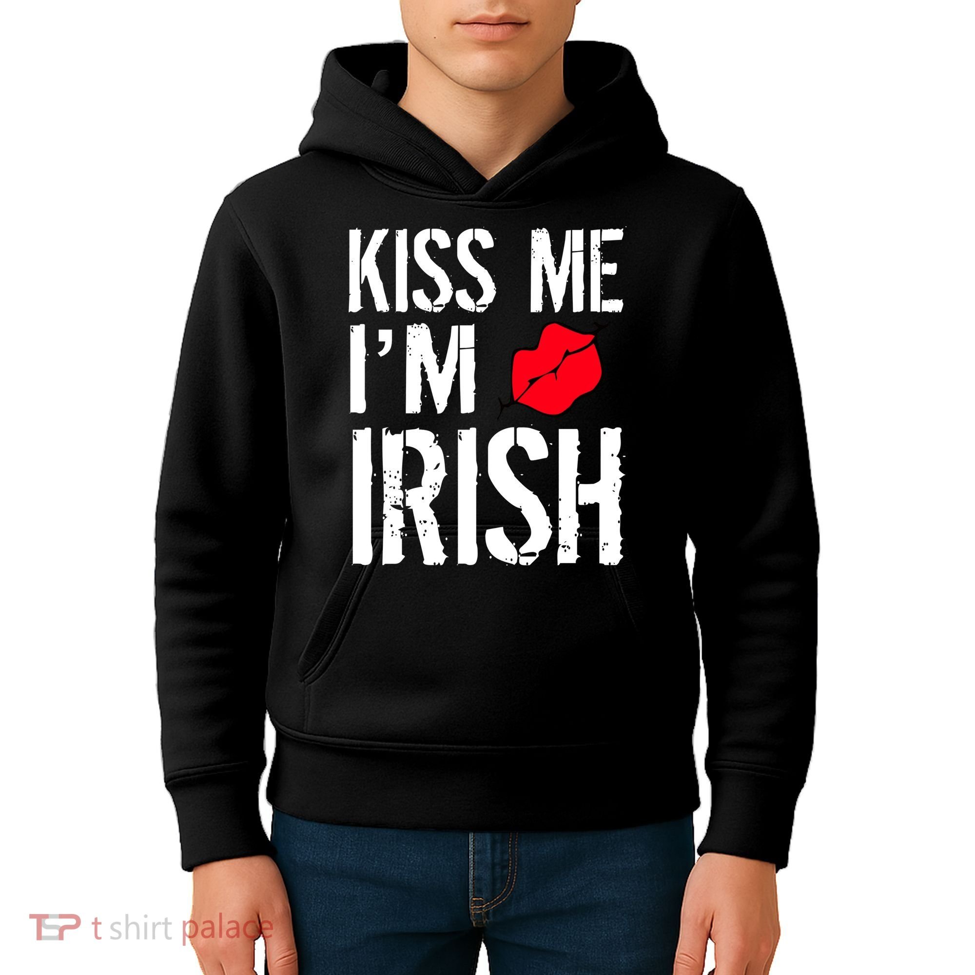 Kiss Me I'm Irish St. Patrick's Day Kids Hoodie