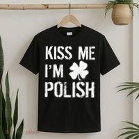 Kiss Me I'm Polish St. Patrick's Day T-Shirt thumb 2