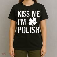 Kiss Me I'm Polish St. Patrick's Day T-Shirt thumb 4