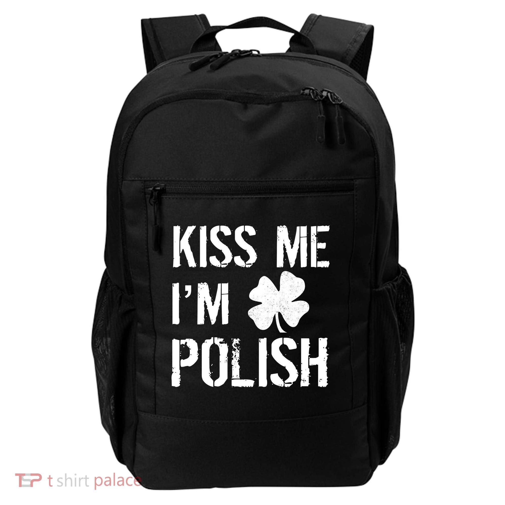 Kiss Me I'm Polish St. Patrick's Day Backpack