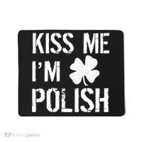 Kiss Me I'm Polish St. Patrick's Day Mousepad thumb 0