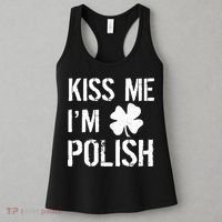 Kiss Me I'm Polish St. Patrick's Day Women's Tank Top thumb 3