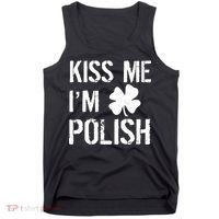 Kiss Me I'm Polish St. Patrick's Day Tank Top thumb 0
