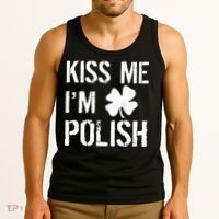 Kiss Me I'm Polish St. Patrick's Day Tank Top thumb 3