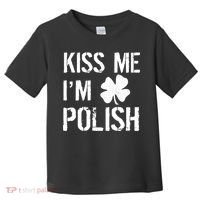 Kiss Me I'm Polish St. Patrick's Day Toddler T-Shirt thumb 0