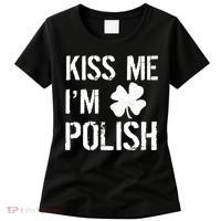 Kiss Me I'm Polish St. Patrick's Day Women's T-Shirt thumb 0