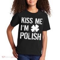 Kiss Me I'm Polish St. Patrick's Day Kids T-Shirt thumb 2