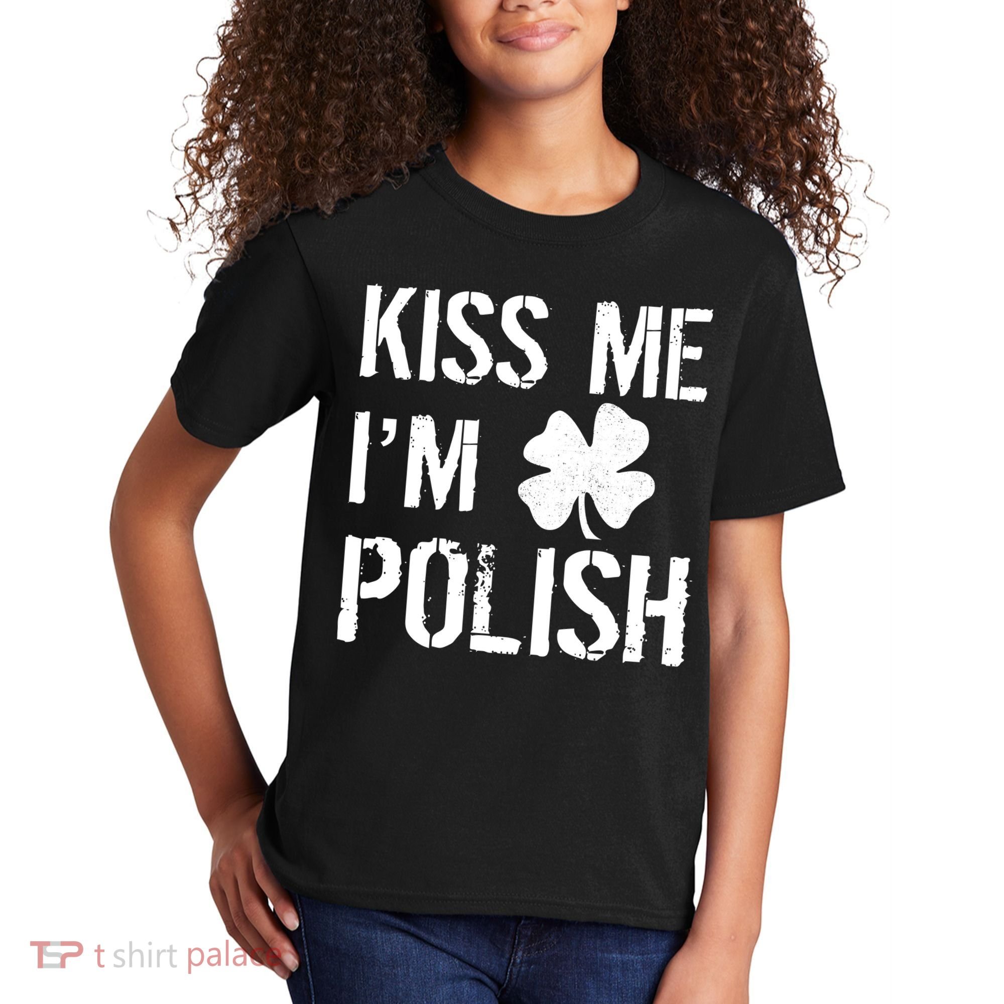 Kiss Me I'm Polish St. Patrick's Day Kids T-Shirt