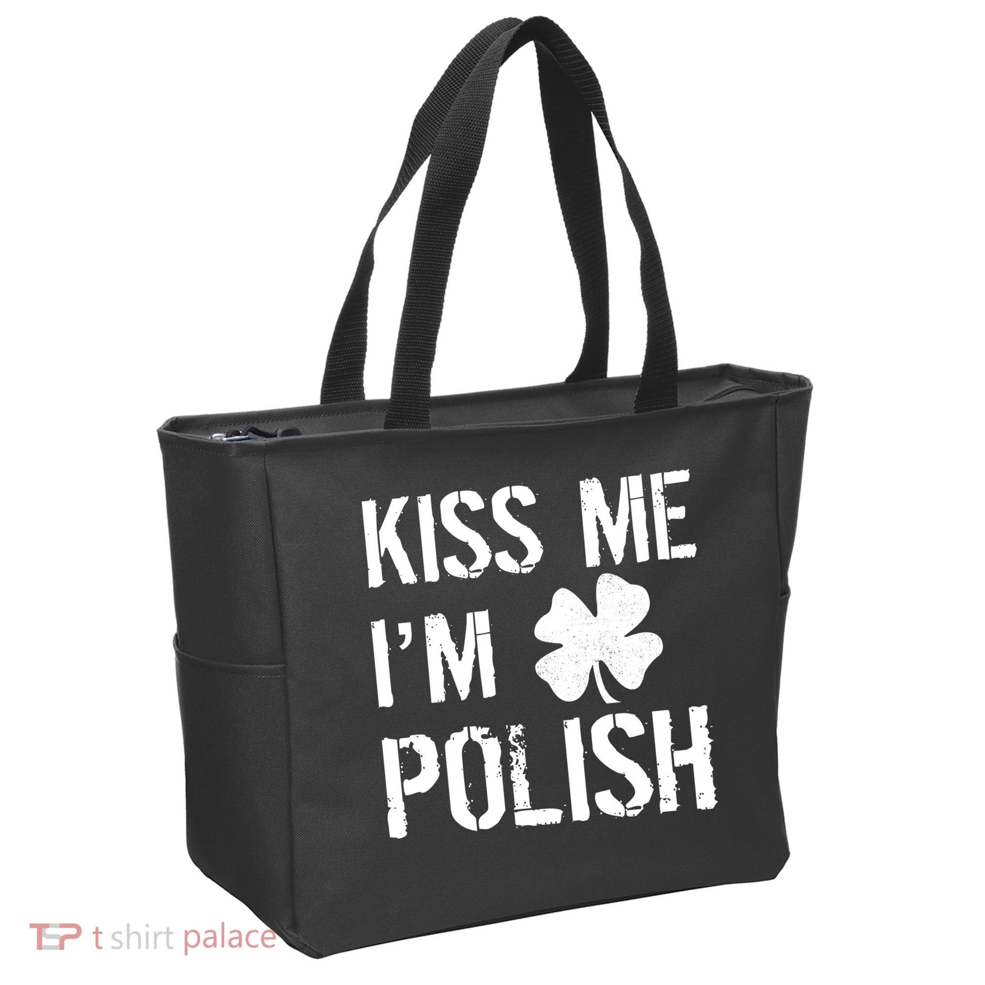 Kiss Me I'm Polish St. Patrick's Day Tote Bag
