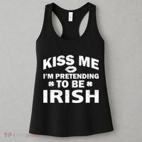 Kiss Me I'm Pretending To Be Irish Women's Tank Top thumb 3