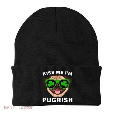 Kiss Me I'm Pugrish Funny Irish Beanie