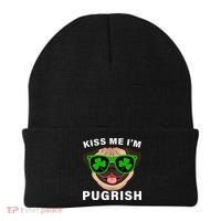 Kiss Me I'm Pugrish Funny Irish Beanie thumb 0