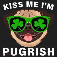 Kiss Me I'm Pugrish Funny Irish Tumbler thumb 3