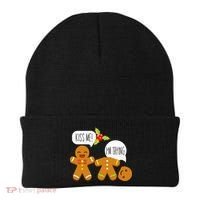 Kiss Me I'm Trying Funny Gingerbread Beanie thumb 0