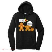Kiss Me I'm Trying Funny Gingerbread Women's Hoodie thumb 0