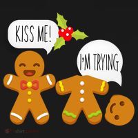 Kiss Me I'm Trying Funny Gingerbread Visor thumb 3
