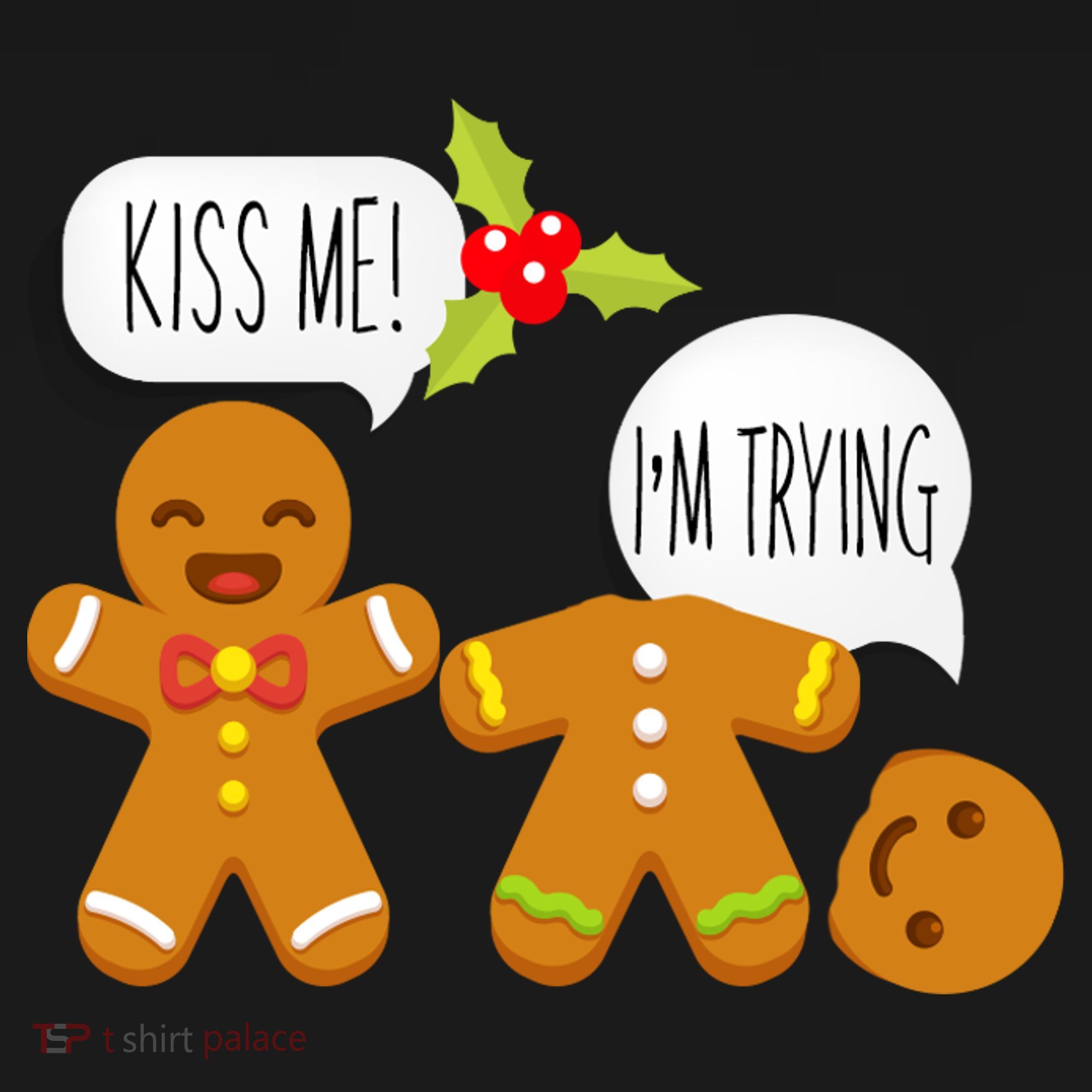 Kiss Me I'm Trying Funny Gingerbread Visor