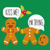 Kiss Me I'm Trying Funny Gingerbread T-Shirt thumb 7
