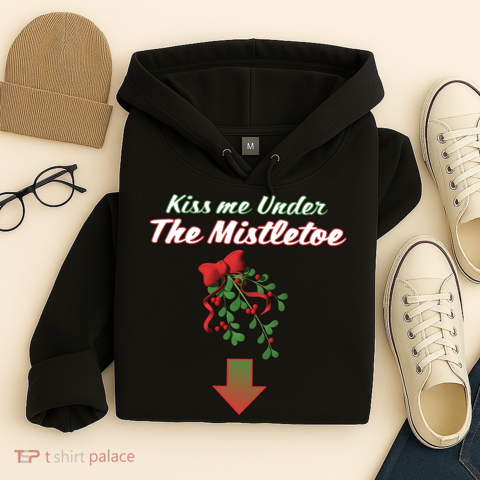 Kiss Me Under The Mistletoe Hoodie