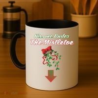 Kiss Me Under The Mistletoe Coffee Mug thumb 4