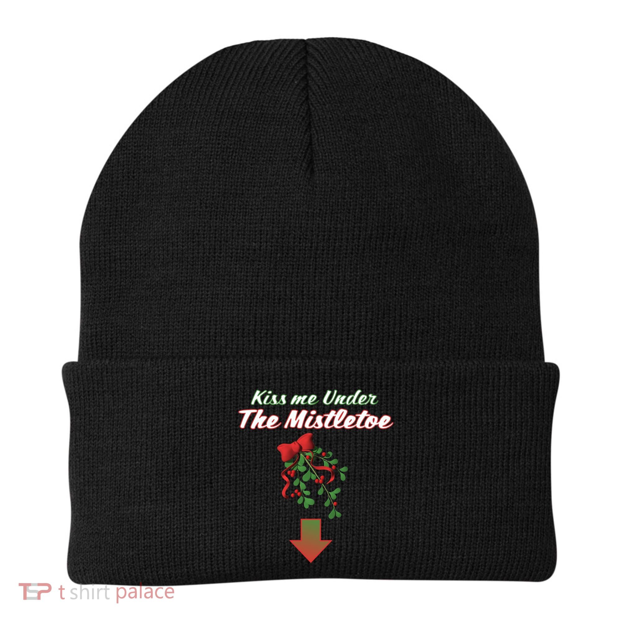 Kiss Me Under The Mistletoe Beanie