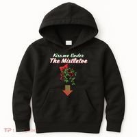 Kiss Me Under The Mistletoe Kids Hoodie thumb 0
