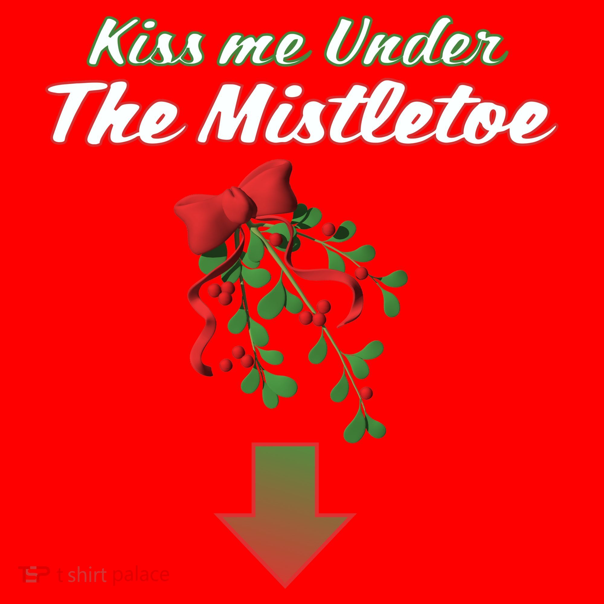 Kiss Me Under The Mistletoe Santa Hat