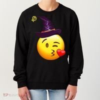 Kiss Witch Emoji Women's Sweatshirt thumb 0