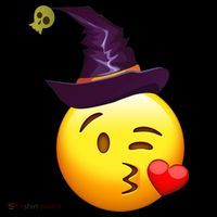 Kiss Witch Emoji T-Shirt thumb 7