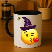 Kiss Witch Emoji Coffee Mug thumb 4
