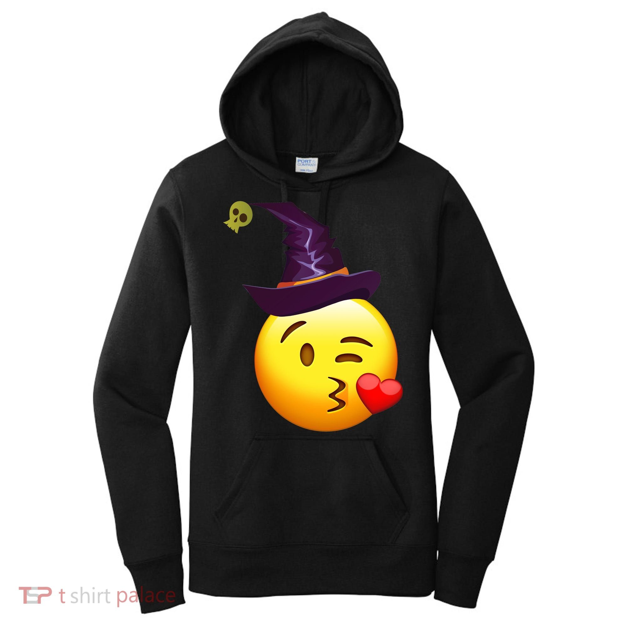 Kiss Witch Emoji Women's Hoodie