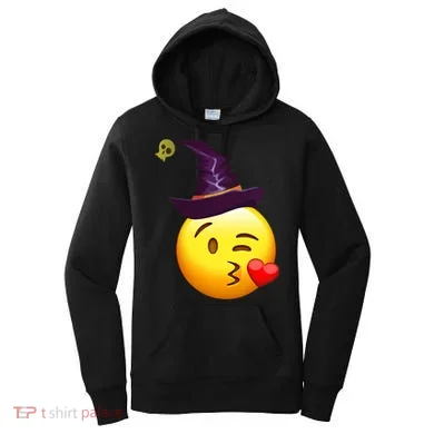 Kiss Witch Emoji Women's Hoodie