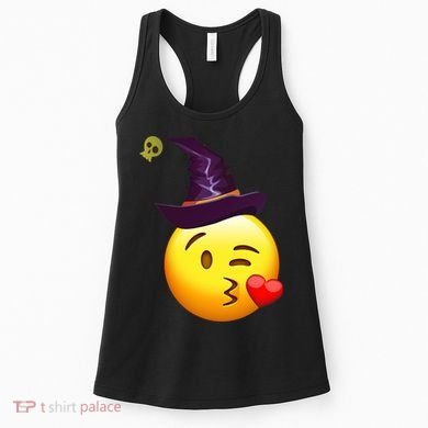 Kiss Witch Emoji Women's Tank Top
