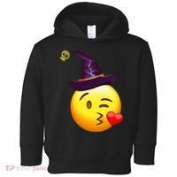 Kiss Witch Emoji Toddler Hoodie thumb 0