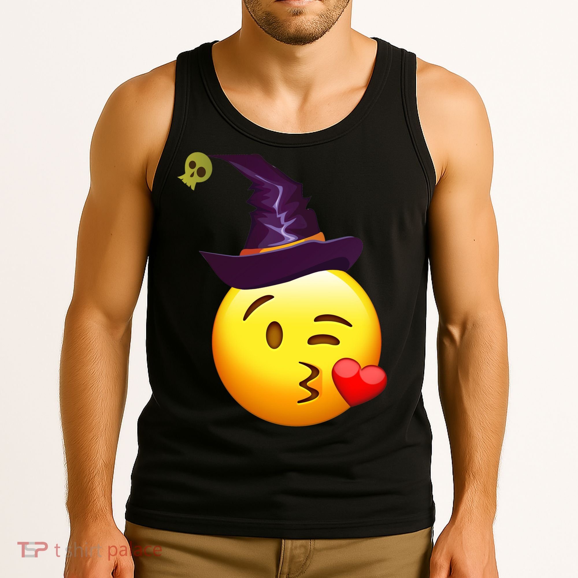 Kiss Witch Emoji Tank Top