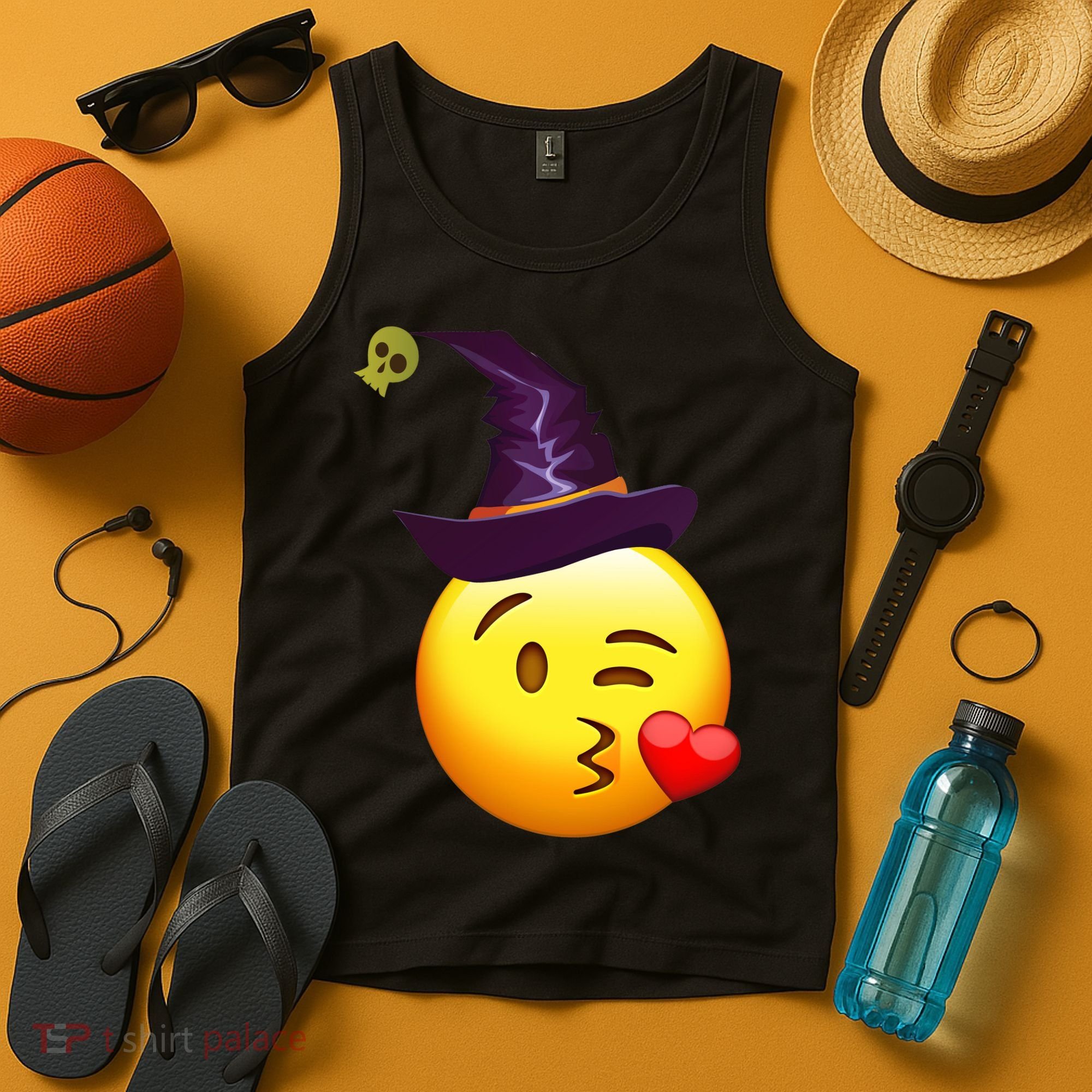 Kiss Witch Emoji Tank Top