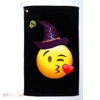 Kiss Witch Emoji Golf Towel thumb 0