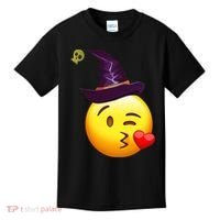 Kiss Witch Emoji Kids T-Shirt thumb 0